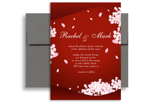 Classic Asian Indian Flower Wedding Invitation Templates X In Vertical